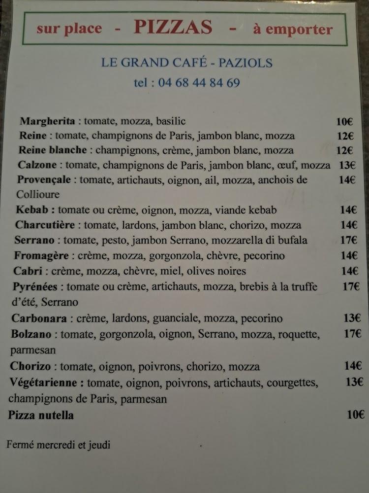 Le Grand Café - Menu Image 1